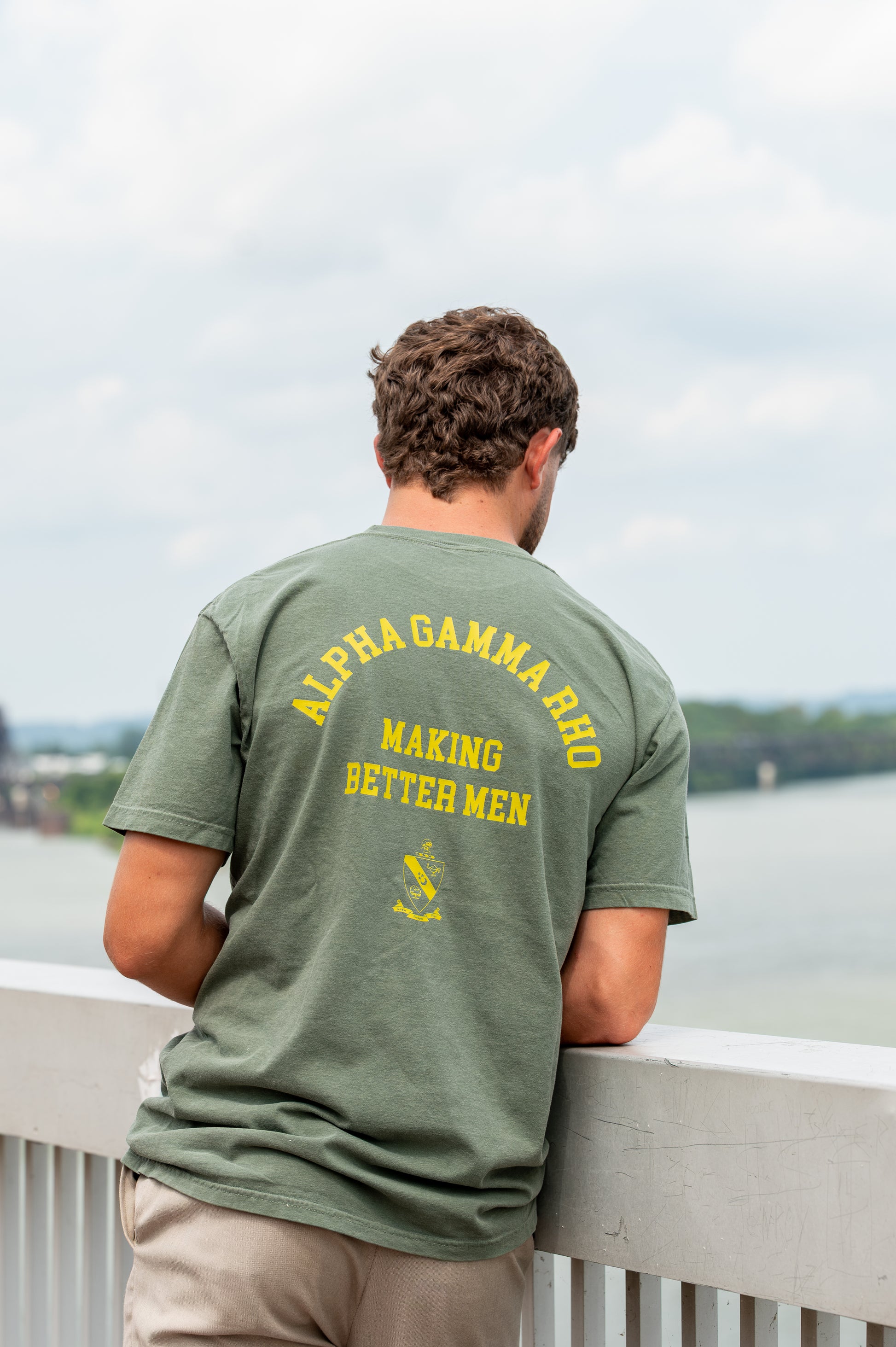Alpha Gamma Rho Making Better Men Comfort Colors T-shirt