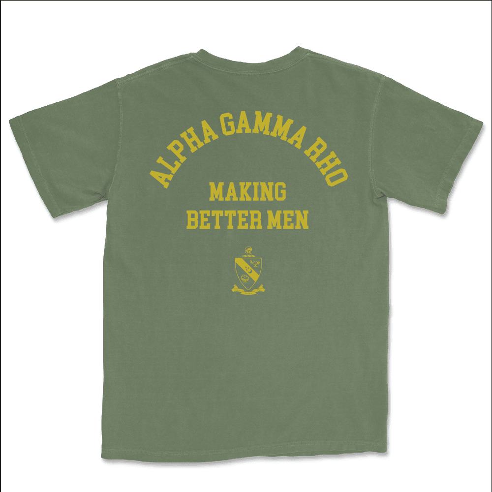 Alpha Gamma Rho Making Better Men Comfort Colors T-shirt