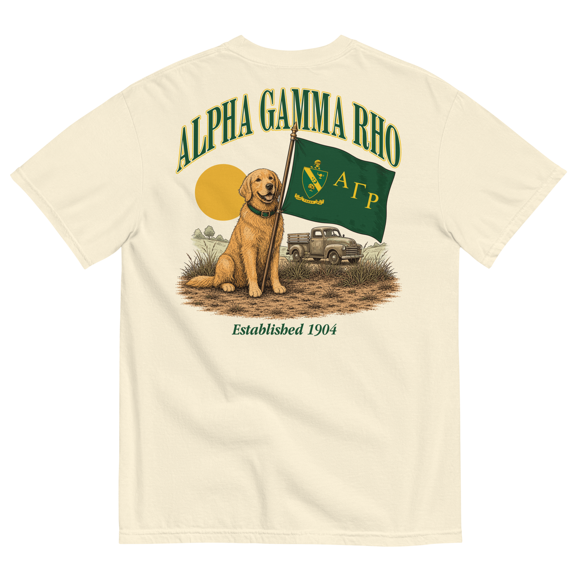 Alpha Gamma Rho Fraternity Dog T-shirt